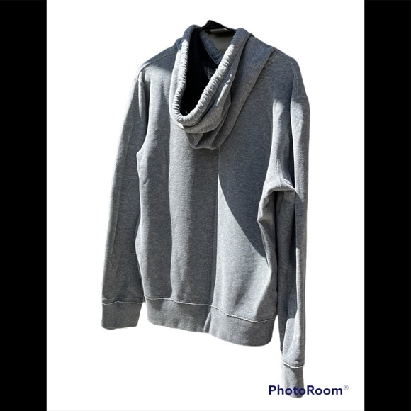 Men’s Aeropostale Gray Distressed Hoodie Sweatshirt GUC -Sz Medium - Picture 2 of 4